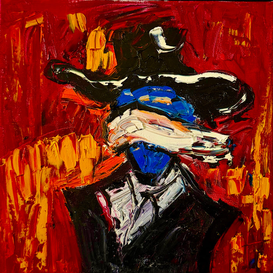Gentleman in Crimson