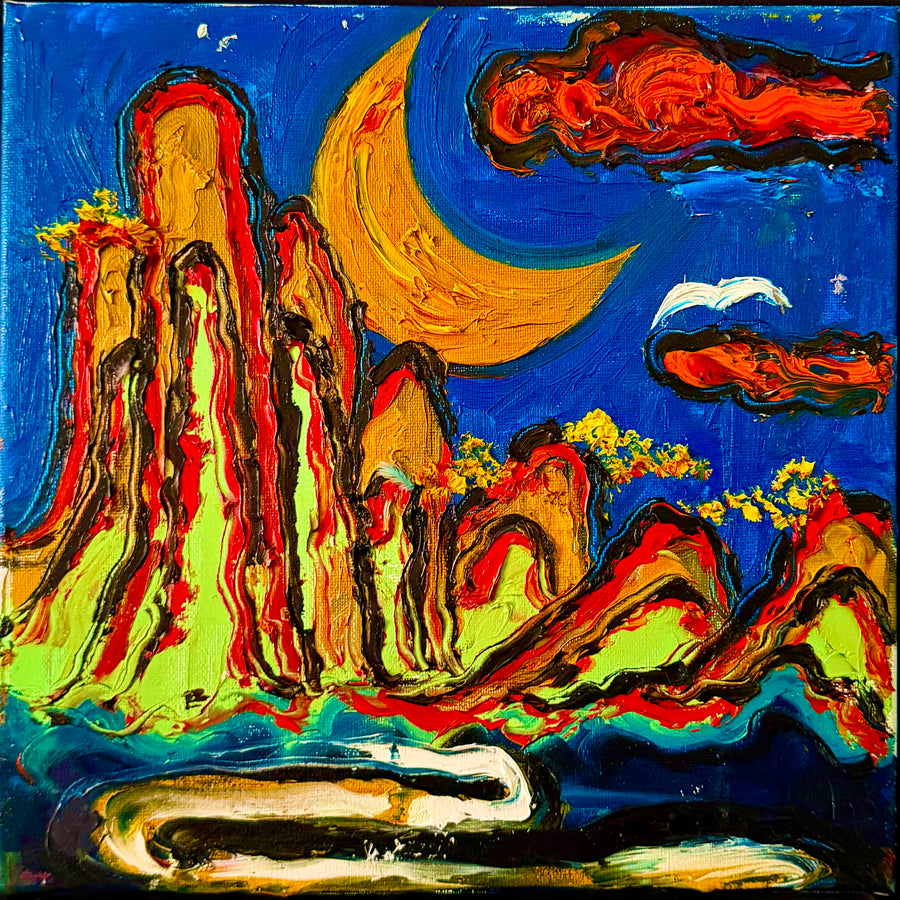 Moonlit Mountains