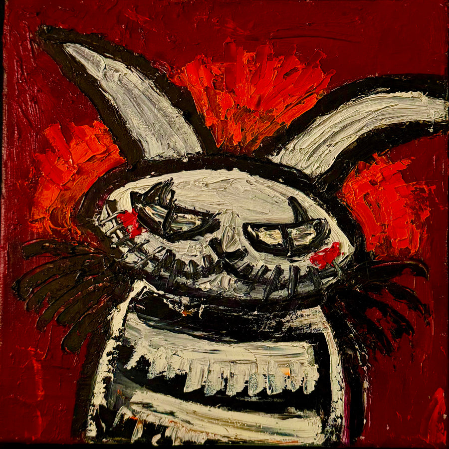 Red-Eyed Rabbit Puppet