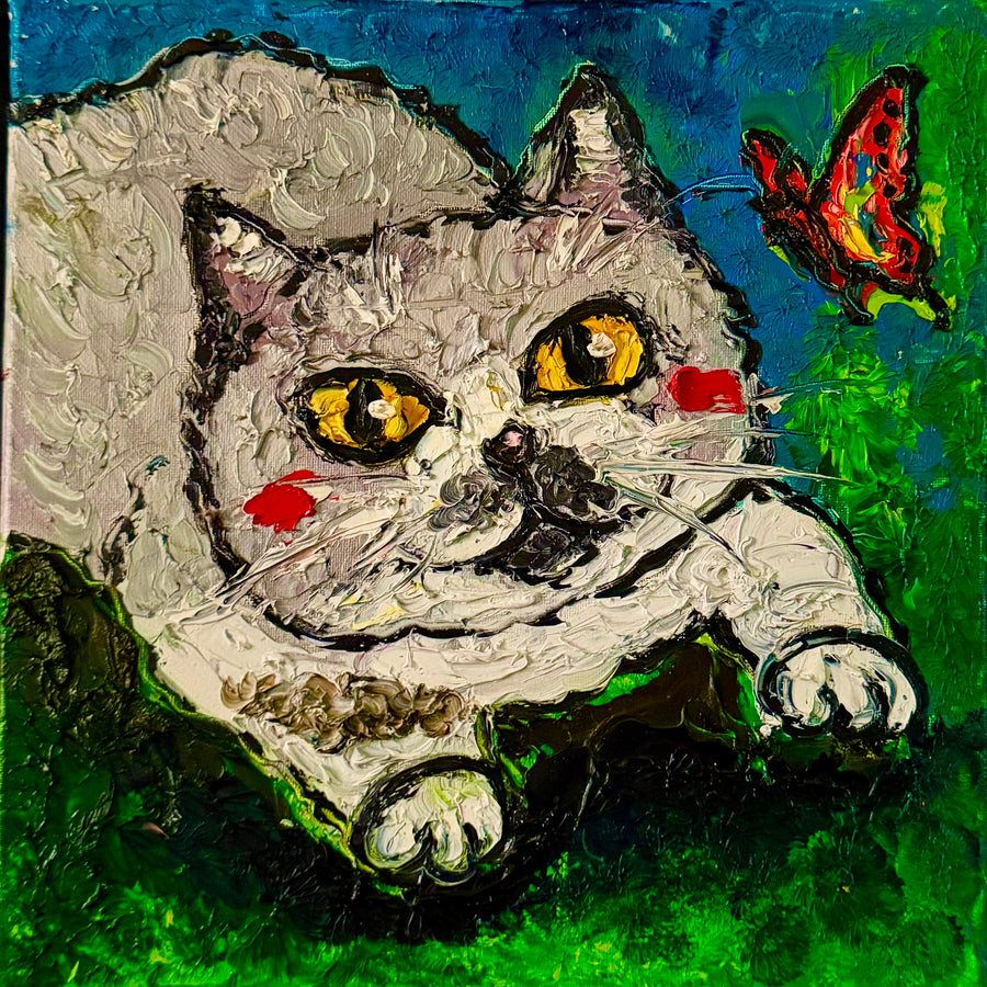 Cat and Butterfly