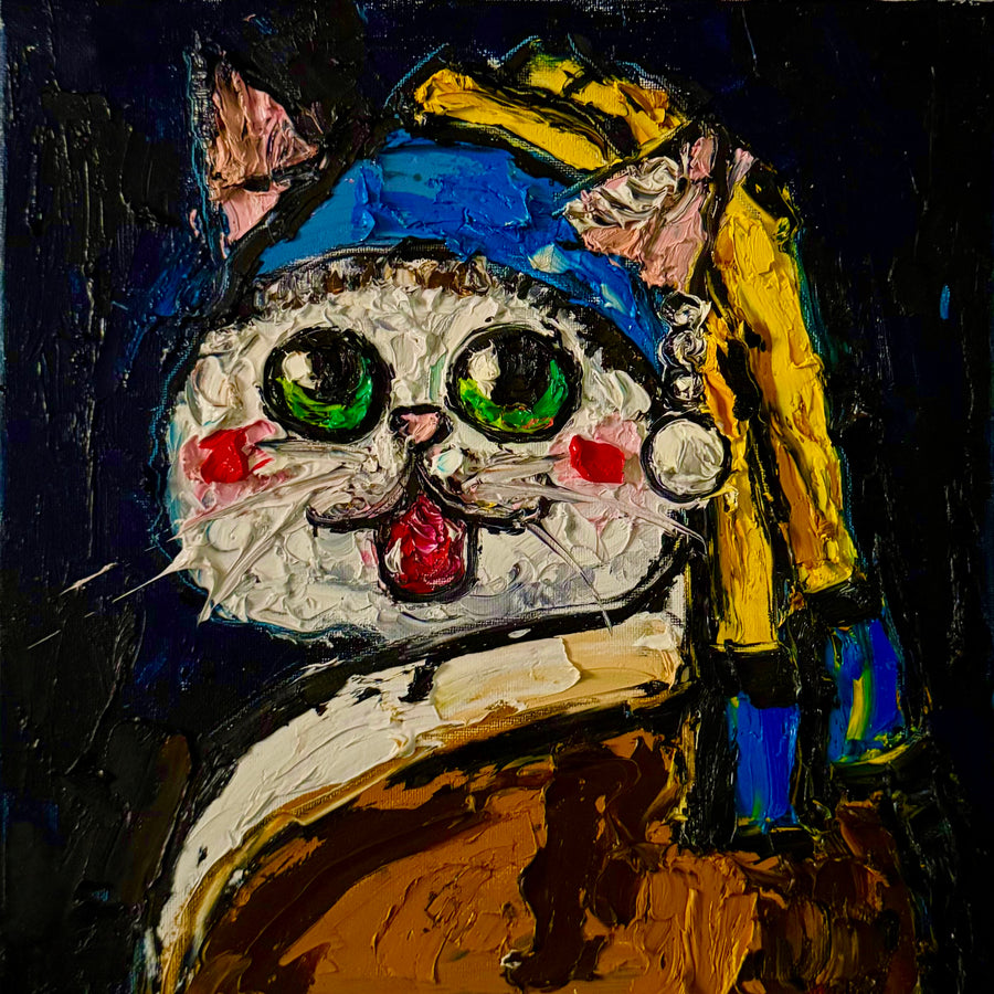 Cat & Pearl Earring