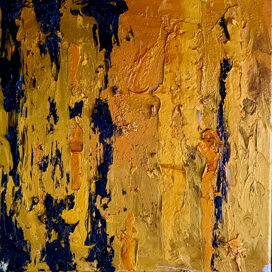 Pouring Gold Falling into Ravine