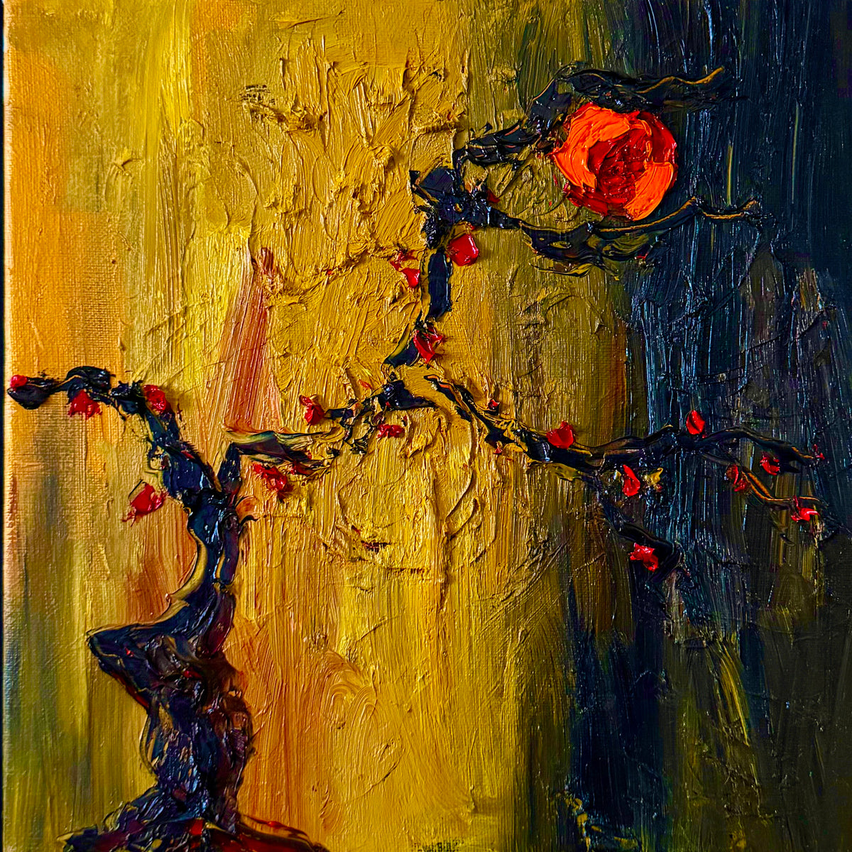 Red Sun Over Plum