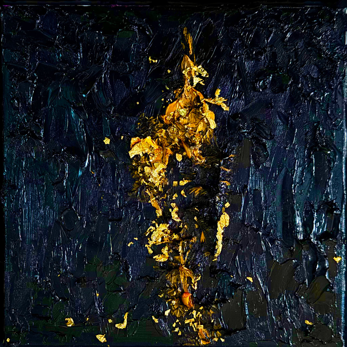 Golden Pillar in Night