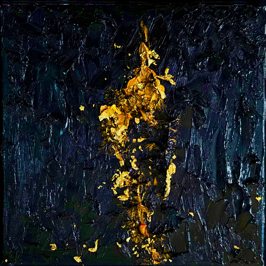 Golden Pillar in Night